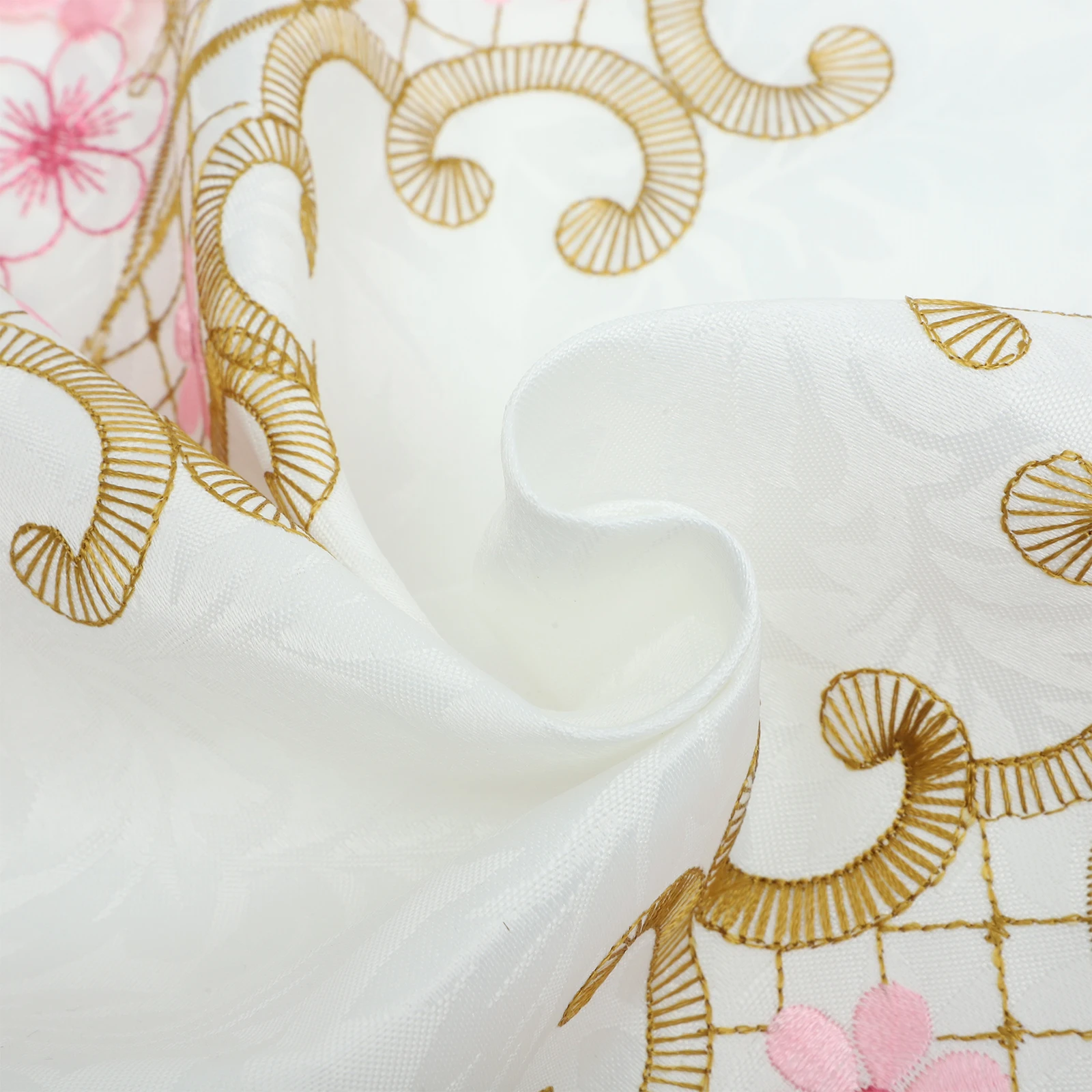 

Decorative Floral Table Runner Embroidered Kitchen Dining Table Cloth Reusable Stylish Home Spring Summer Decoration