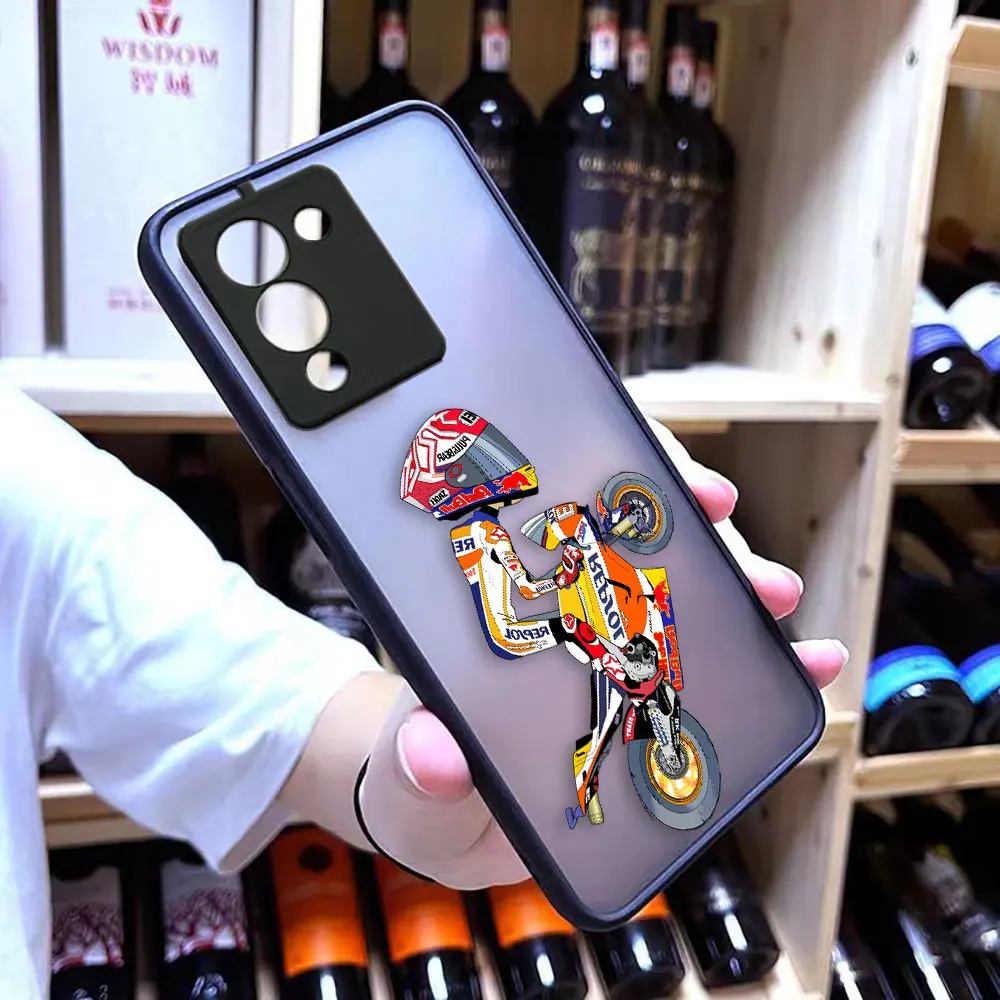 Matte Phone Case for infinix NOTE 30 12 G96 11 10 8I 8 7 SMART 4 SPARK 8 8P 5 6 PRO Case Funda Shell Cartoon Motorcycle Race