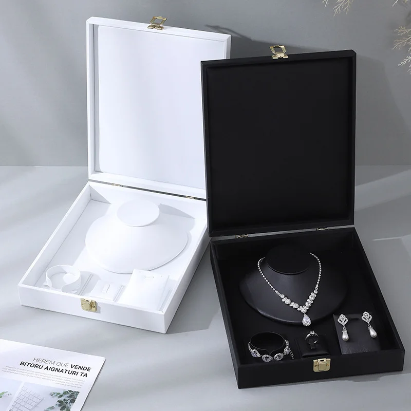 Multifunction Jewelry Packaging Tray Large Gift Box Necklace Ring Earring Pendant Storage Holder Boxes Kit Display Tray Case