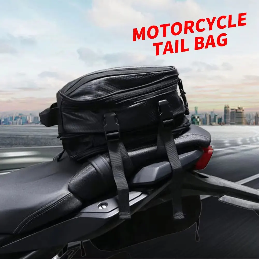 Tail Bags Motorcycles Waterproof Backpack Rear Seat Bag Motorbike Rear Rider Pack Scooter Sport Luggage Dirt pit Bike