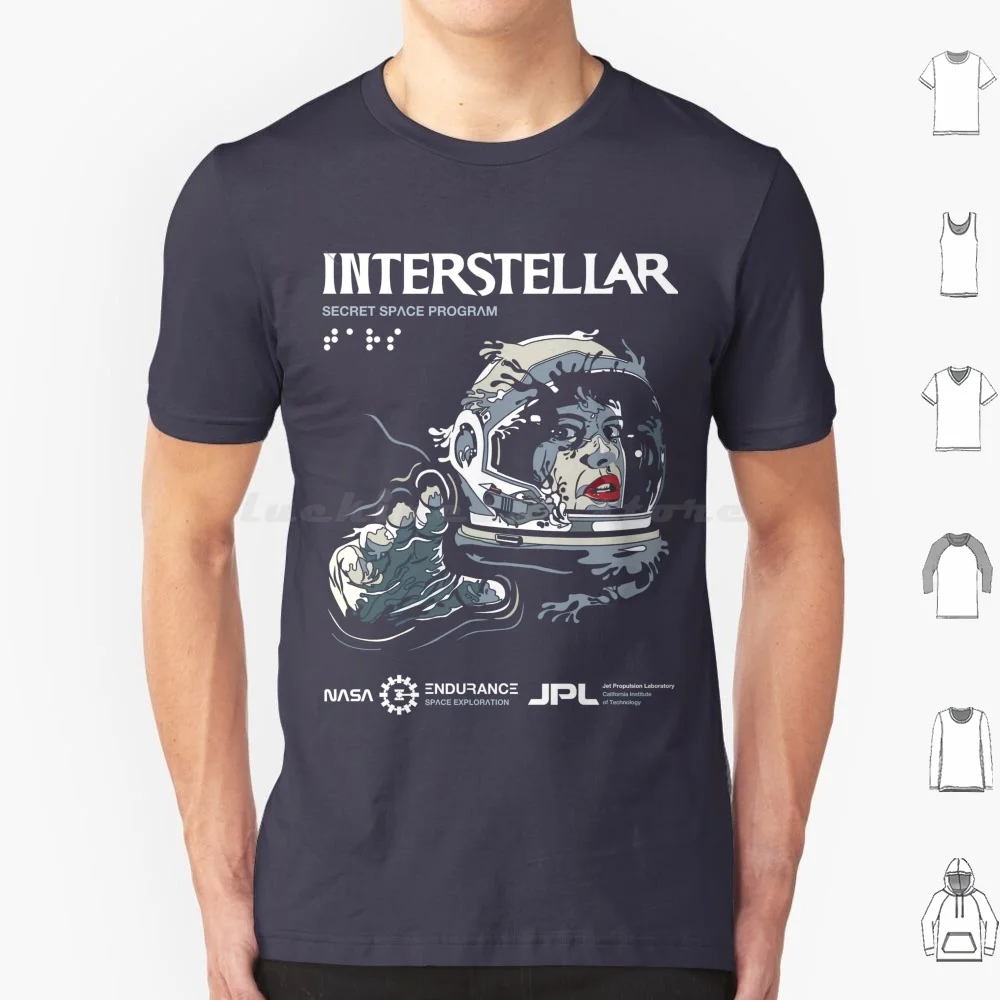 Interstellar Wormhole Handshake T Shirt Cotton Men Women DIY Print Anne Hathaway Interstellar Tars Case Matthew Mcconaughey