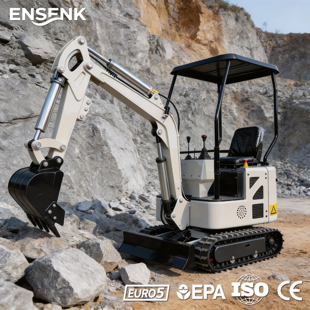 

Compact 0.8Ton Mini Excavator With Pelle Construction Baumaschinen For Small Farm Escavadeira EPA/Euro 5 Standard