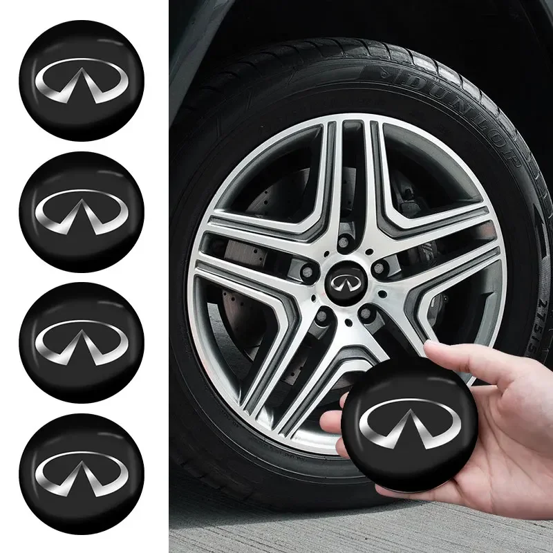 4 шт., 56 мм, колпаки центральной ступицы колес автомобиля, наклейка с логотипом для Infiniti Q50 FX35 Q30 G37 Q70 QX70 G35 Q60 QX50 QX60 QX80 QX30 JX35 G25