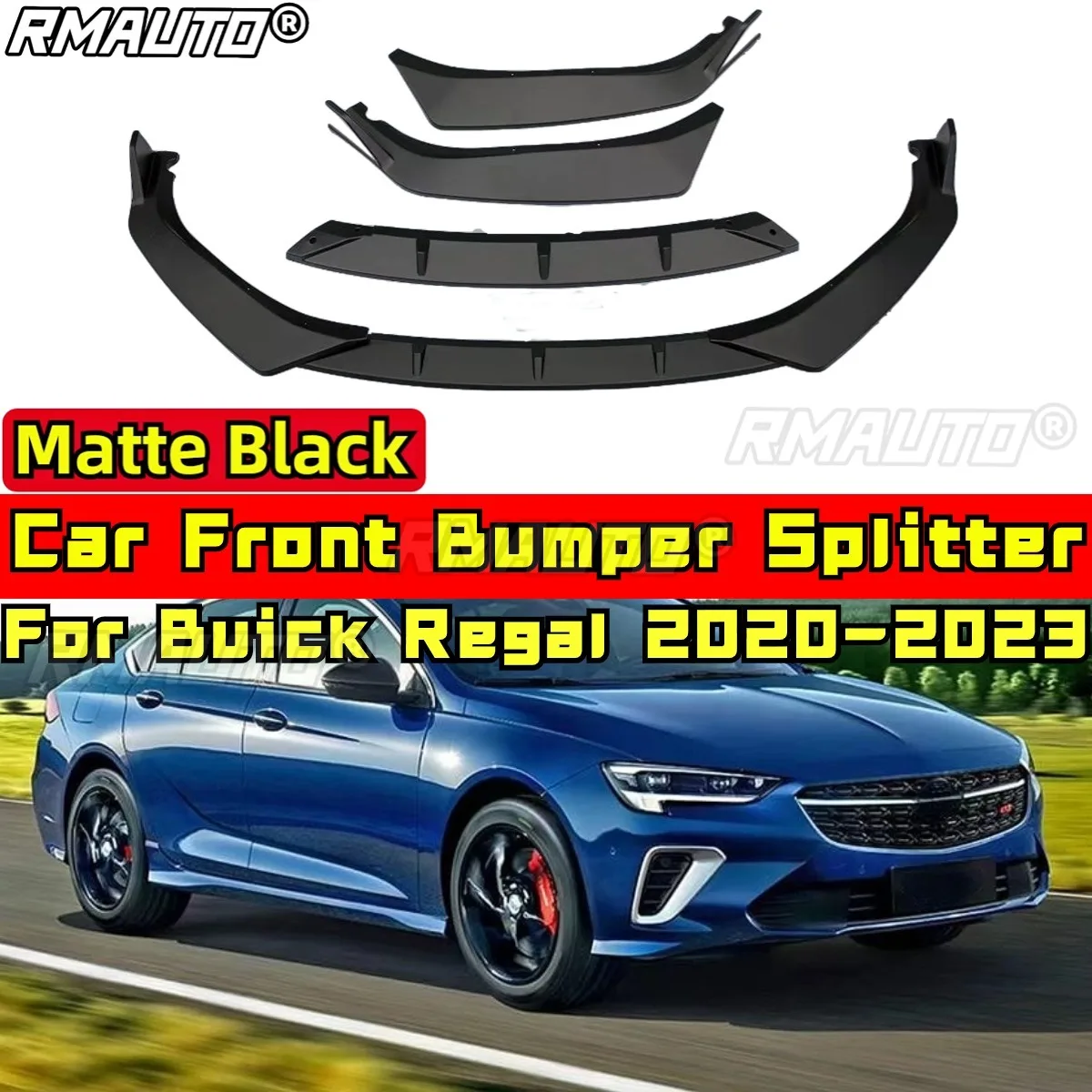 

Разветвитель переднего бампера, совместимый с Buick Regal 2020-2023, комплект кузова, защита переднего диффузора, спойлер, автомобильные аксессуары