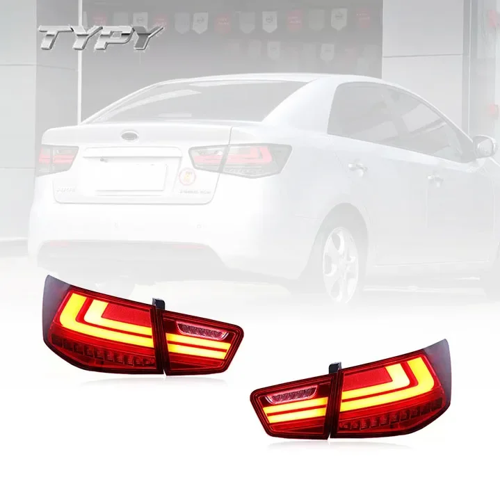 Car Tail Lamp Assembly Modified LED Taillight Running Lights Brake Lights Turn Signal For Kia Forte 2009-2013custom