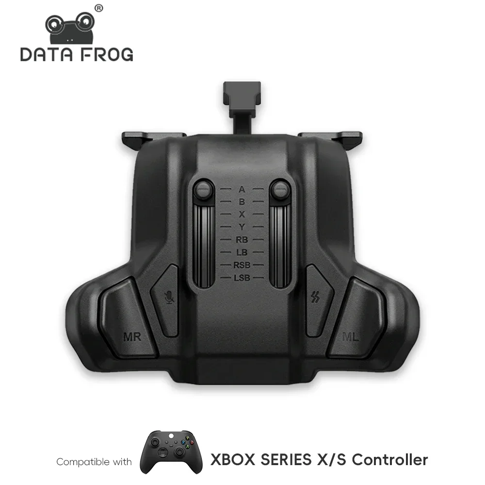 Data Frog Back Buttons for Xbox Series X/S ONLY, Wired Controller Paddles with Turbo, Remap & 3.5mm Audio Jack, Black