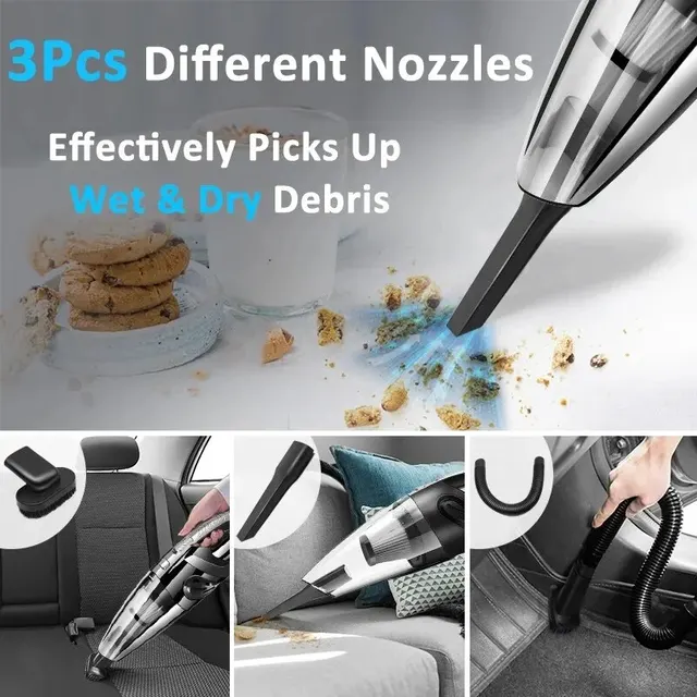 Wireless Vacuum Cleaner Powerful Cyclone Suction Rechargeable Handheld Car Vacuum Cleaner Quick Charge for Car Home Pet Hair 3 Wireless Vacuum Cleaner Powerful Cyclone Suction Rechargeable Handheld Car Vacuum Cleaner Quick Charge for Car Home Pet Hair 3