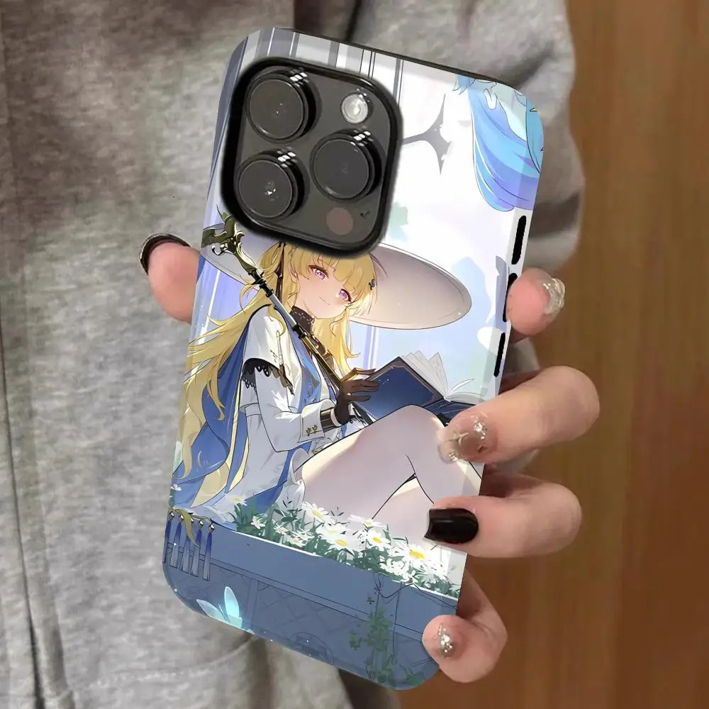 

phoebe wuwa Phone Case Double-layered 2-in-1 Film Case For IPhone 16 15 Promax 14 13 Pro 12 11 plus Samsung S25 24 23 Covers