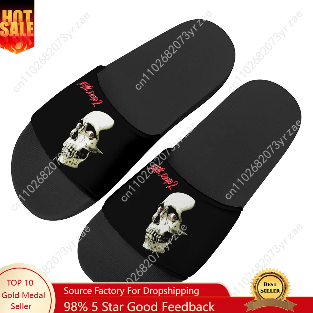 

Evil Dead II Flip Flops Home Slipper Mens Womens Teenager Family Slippers Fashion Bathroom Pool Casual Sandals Custom Made Shoes