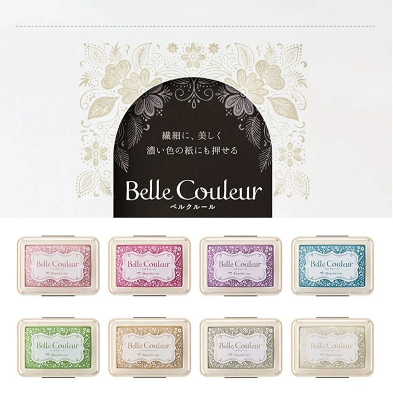 وسادة ختم كلاسيكية أحادية اللون حبر ملون لتزيين بطاقة القصاصات