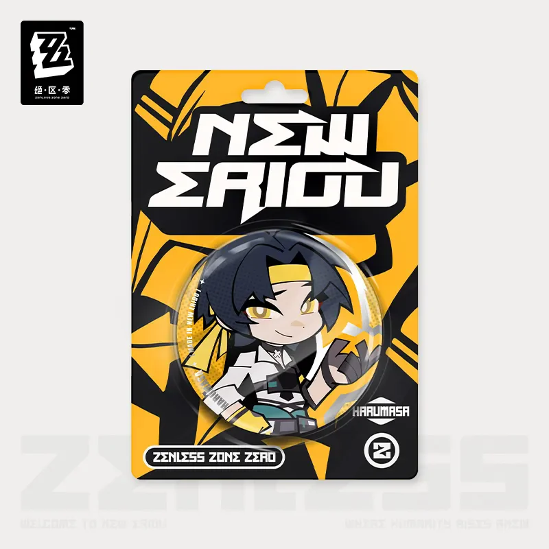 [Genuine] miHoYo Game Zenless Zone Zero Q-version Tinplate Badge Hollow Special Operations Section 6 Brooch Cosplay Xmas Gifts