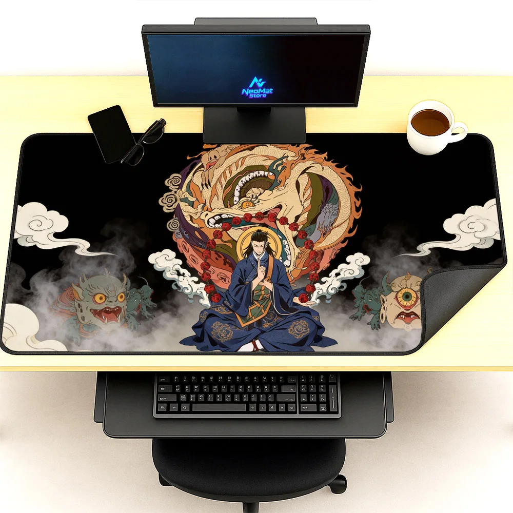

Игровой коврик для мыши Geto Suguru, аниме Jujutsu Kaisen, 1200x600, коврик для клавиатуры, настольный коврик для офисного стола, аксессуары для игр, резиновый коврик для рабочего стола