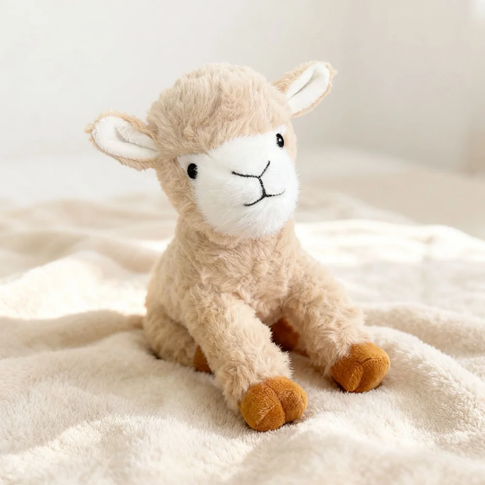 Levensechte Alpaca Knuffel Zachte Cartoon Lam Knuffels Pop Schattige Schapen Kussen Home Decor Verjaardagscadeautjes