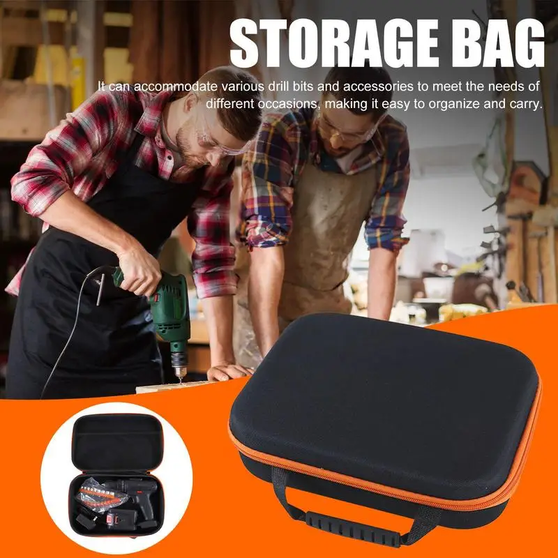 Tool Kit Bag Portable Electric Tool Bag Box Shockproof Travel Organizing Supplies with Zipper Lightweight Hardware Storage Bag