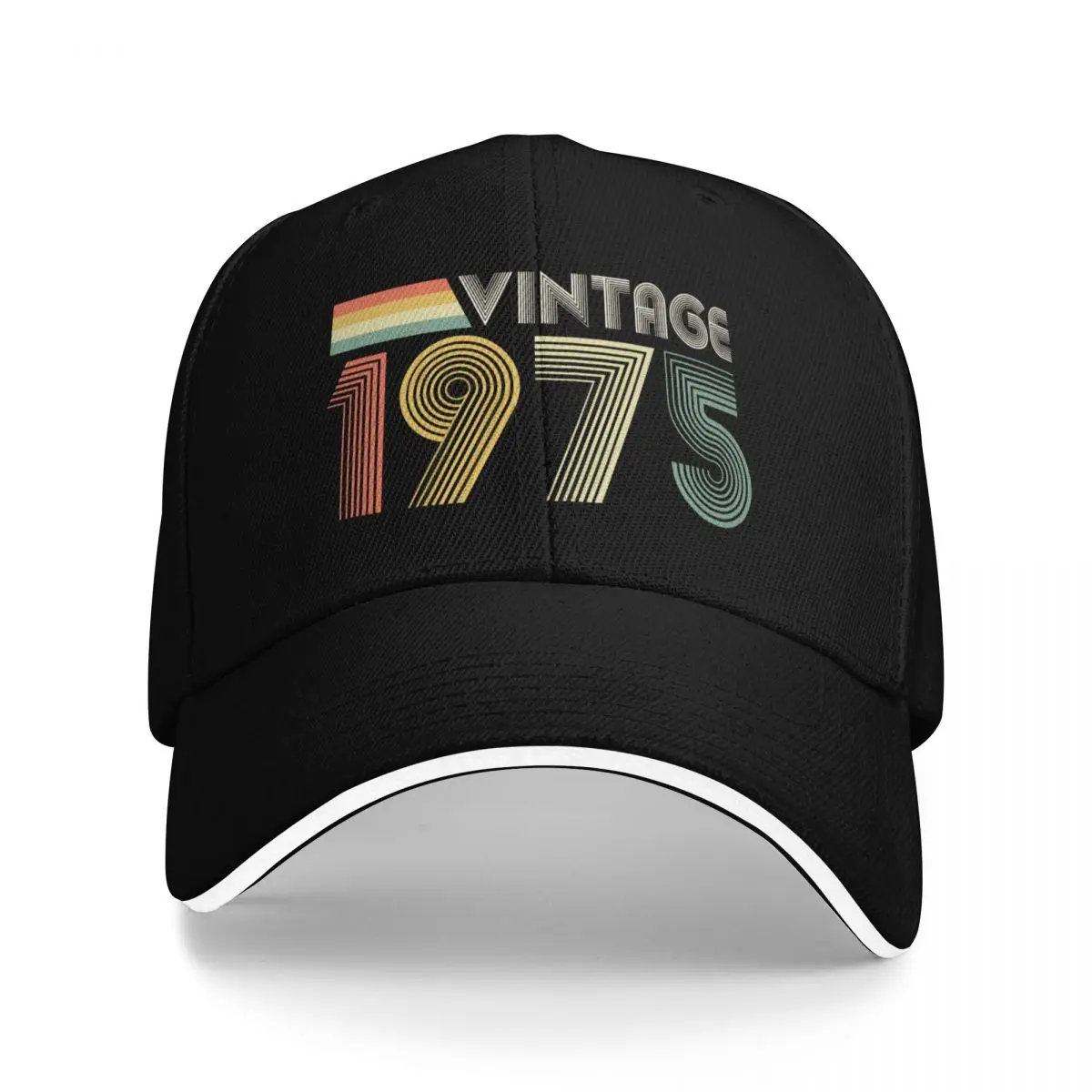 

Vintage 1975, 50th Birthday Gift Baseball Cap Christmas Hat Gentleman Hat For Women Men's