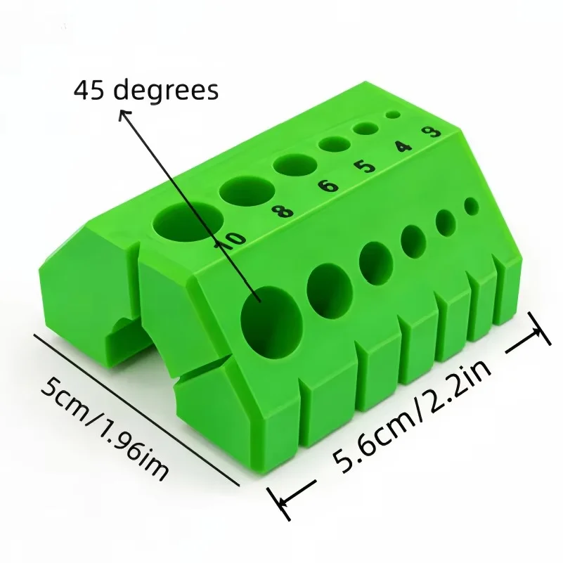 Portable 45°/90° Angle Drill Jig Precision Guide 3-10mm Numerical Scale Electric Drill Woodworking Cable Railing Beveled Joint