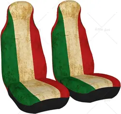 Vintage Italian Flag Car Seat Covers Seat Protector Car Mat Covers, Universal Fit for Vehicle Sedan SUV and Truck Automotive