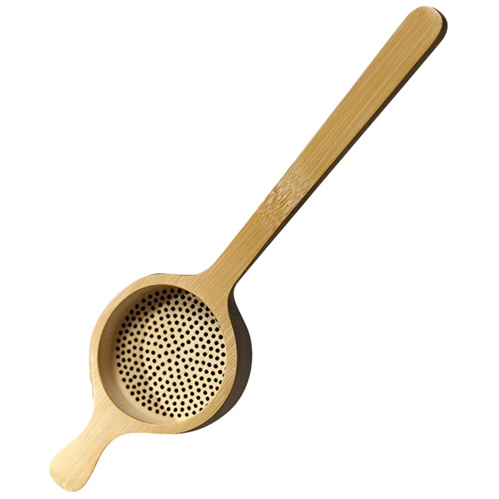 

Bamboo Filter Handmade Strainer Wear-Resistant Ergonomic Handle Comfortable Grip Long-Lasting Ceremony Accessory