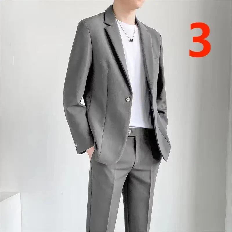 ZPMN24 trajes casuales para hombres, ropa formal de negocios, trajes de padrino de boda, trajes sueltos versátiles y vestidos, primavera y otoño