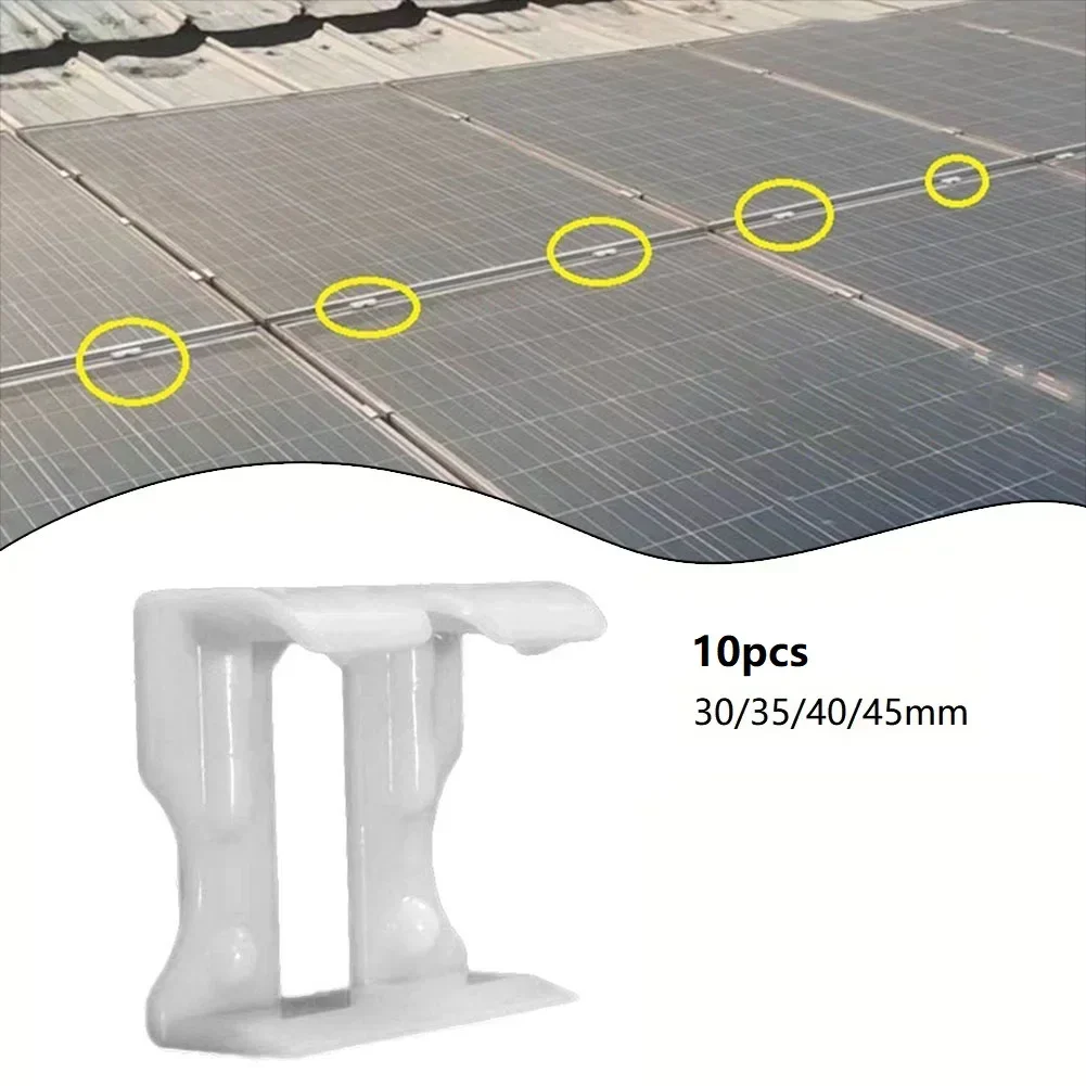 กรอบแผงโซล่า10ชิ้นคลิประบายน้ำวัสดุ ASA หัวเข็มขัดนำน้ำ PV แผงโมดูลคู่มือน้ำคลิปถอดฝุ่นหัวเข็มขัด