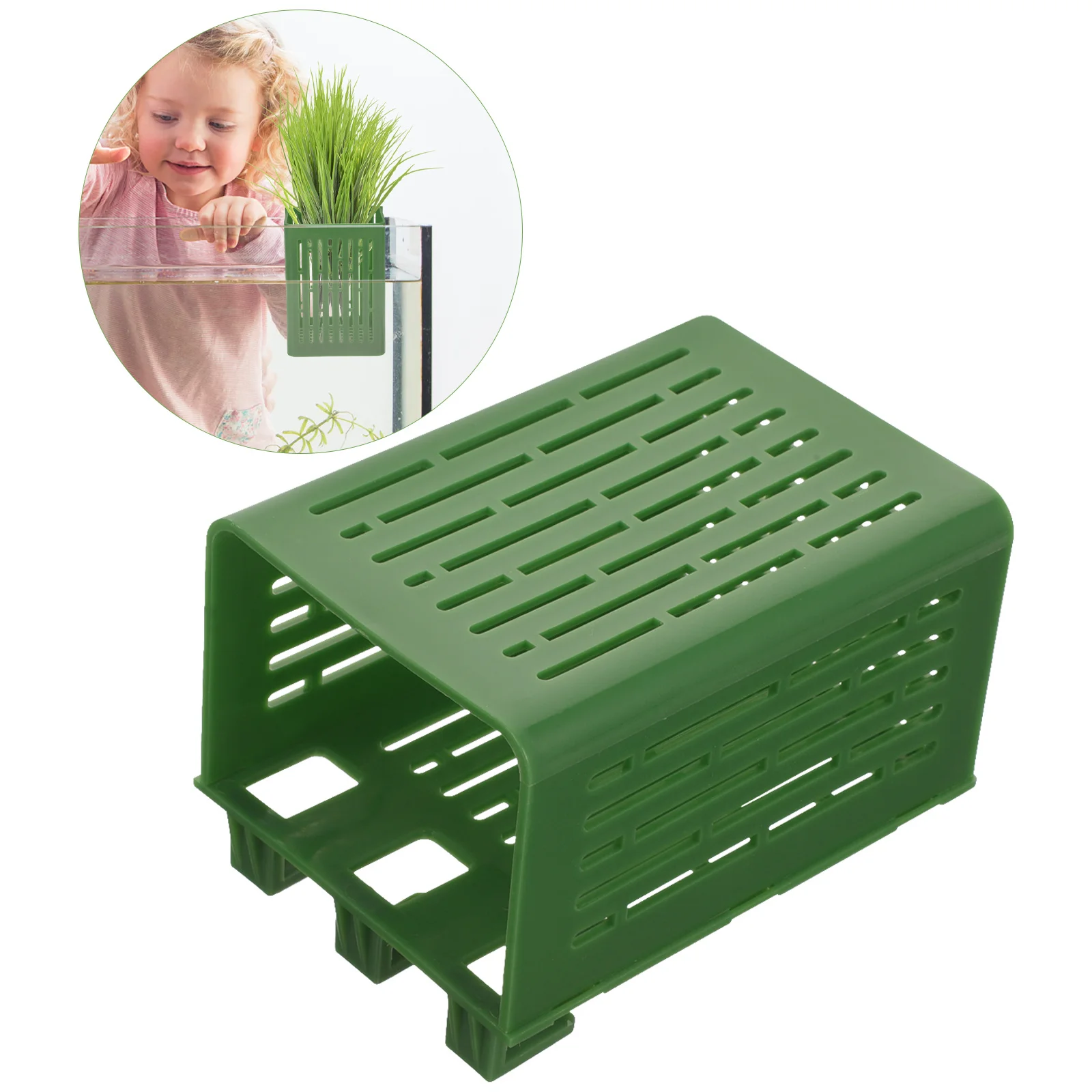 

2Pcs Hydroponic Planting Basket Plastic Water Plant Holder Hanging Net Pots Fish Tank Nursery Cup Net Pots Garden Plant Basket