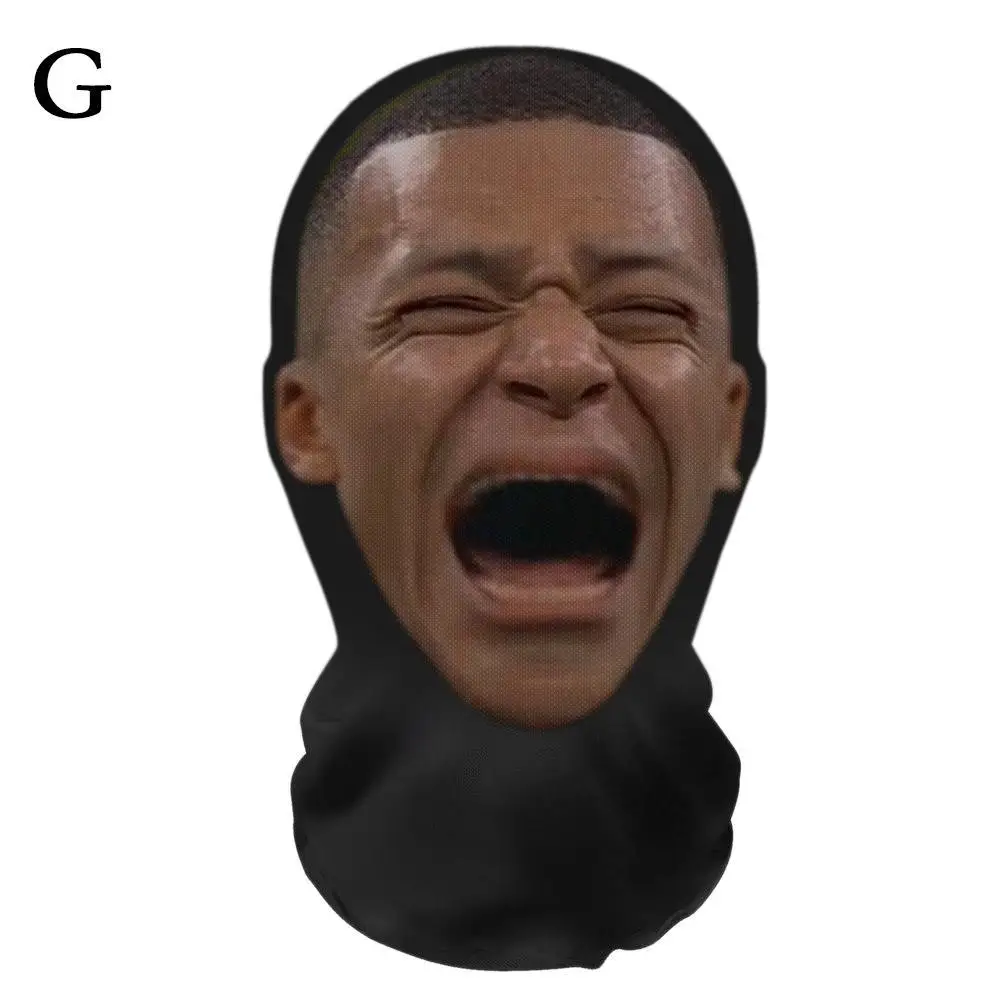 3D Lustige Sturmhaube für Halloween Cosplay Rollenspiel Sonnenschutz Fahrradmaske Scherzartikel Gesichtsmaske Kopfbedeckung Unisex