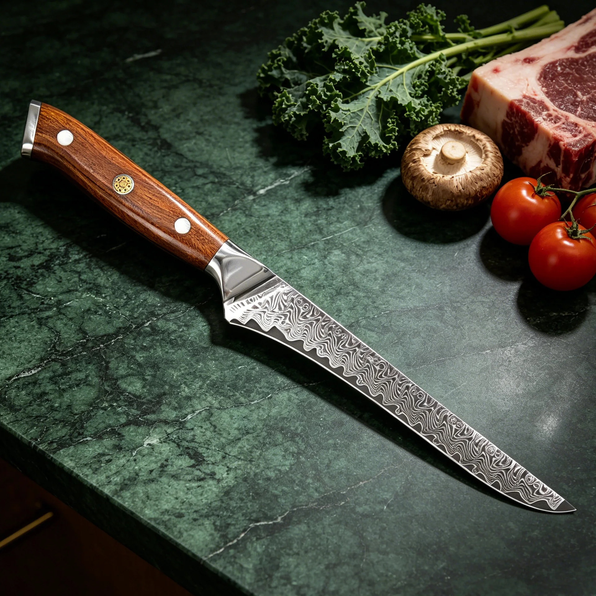Premium Boning Knife Damascus Steel Knife Kitchen Knives Chef Cooking Tools Vegetables Slicing Fruit Knives Meat Boning Cleaver - view 4