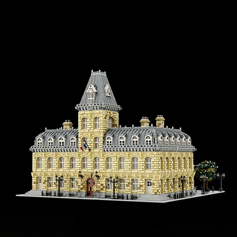 23399pcs MOC 유럽 건축 프랑스 궁전 10 주년 기념 에디션 클래식 스타일 DIY 빌딩 블록 생일 장난감 선물