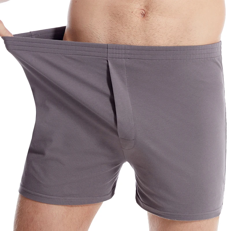 Men Solid Breathable Underwear Cotton Sleepwear Mens Arrow Panties Comfortable Short Pants Male Boxer Shorts Underpants Homewear