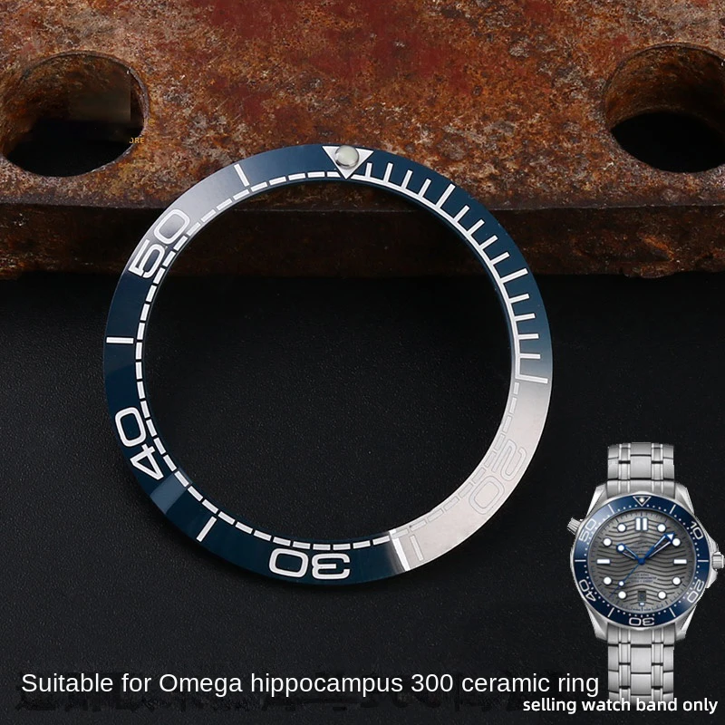 Ring mouth for Omega Seamaster 300 42mm dial replacement ceramic ring DIVER 300m blue scale ring case scale ring 38mm accessory