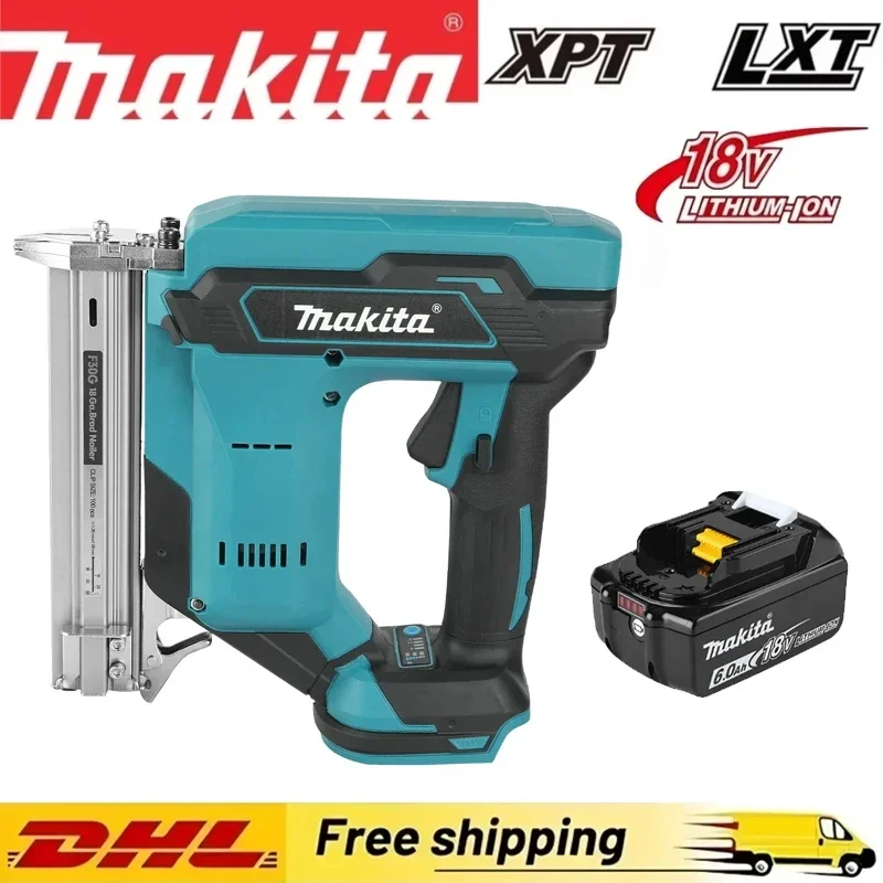 

Makita 100-Nail Capacity,Ideal for Flooring,Cordless, Shelving & DIY Wood Projects 18V Lithium-Ion Nail Gun, 6.0Ah Battery Tool