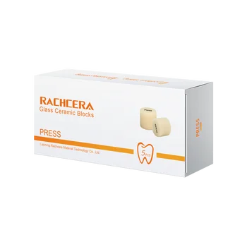 S Rachcera Dental Glass Ceramic Press Ingots HT/LT/MO 5Pcs/Box for Ultra-thin Veneer Inlays Crowns