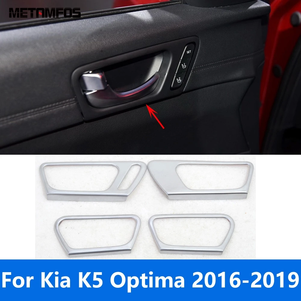 

Accessories For Kia K5 Optima 2016 2017 2018 2019 Matte Interior Door Handle Bowl Panel Cover Molding Trim Sticker Car Styling