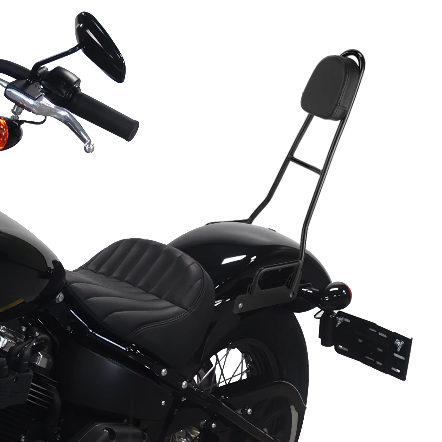 

Motorcycle Passenger Backrest Sissy Bar Fit For Harley Softail Street Bob FXBB FXBBS 2018-2025 2020 2022