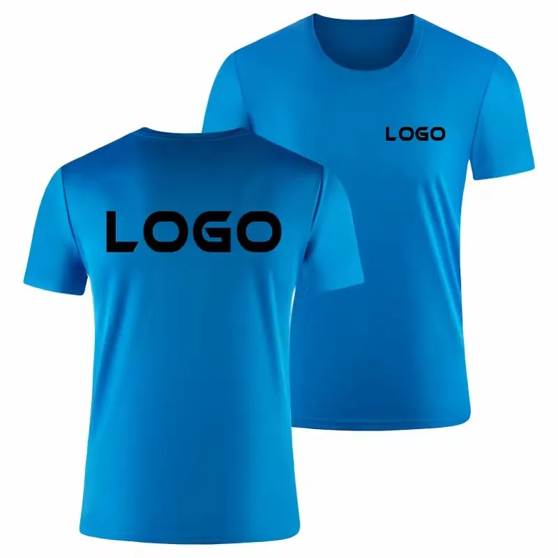 

Custom Printed 100% Cotton T-shirt Summer Running Breathable Sports Tops Skin-friendly and Comfortable T-shirt Top Tees