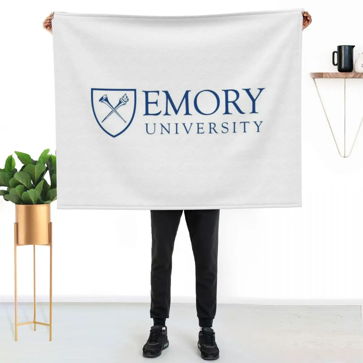 

emory university merch Throw Blanket Compact Warm Blanket for Car Road Trip