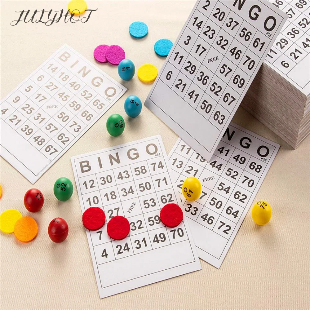 60 non-repetitive bingo cards BINGO cards digital Adults & Children entertainment games