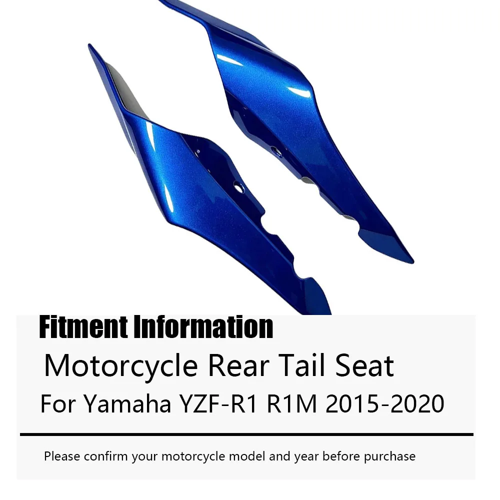 For Yamaha YZF-R1 R1M 2015-2020 Motorcycle Rear Tail Seat Inner Side Panel Fairing Cowl Rear Seat Wing Spoiler Winglet Modified