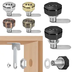3 Digital Code Zinc Alloy Combination Lock Cabinet Mailbox Password Locker Cupboard Drawer Furniture Anti-theft Security Locks