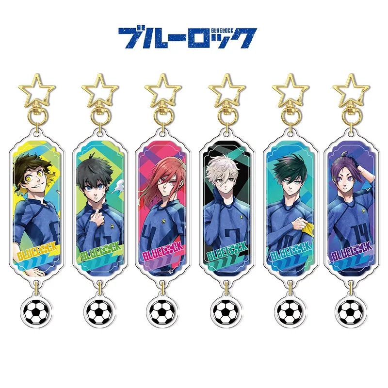 

12Cm Acrylic Keychain for Blue Lock Hachiraku Kai Isagi Yoichi Anime Peripheral Pendant Self-Made Acrylic Key Decorative Gifts