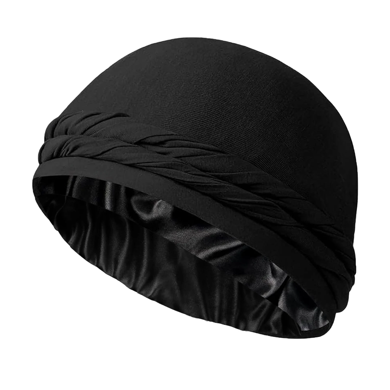 1 szt. Afrykański Turban Durag dla mężczyzn, szalik na głowę z satynową jedwabną podszewką dla mężczyzn, idealny wybór na prezenty