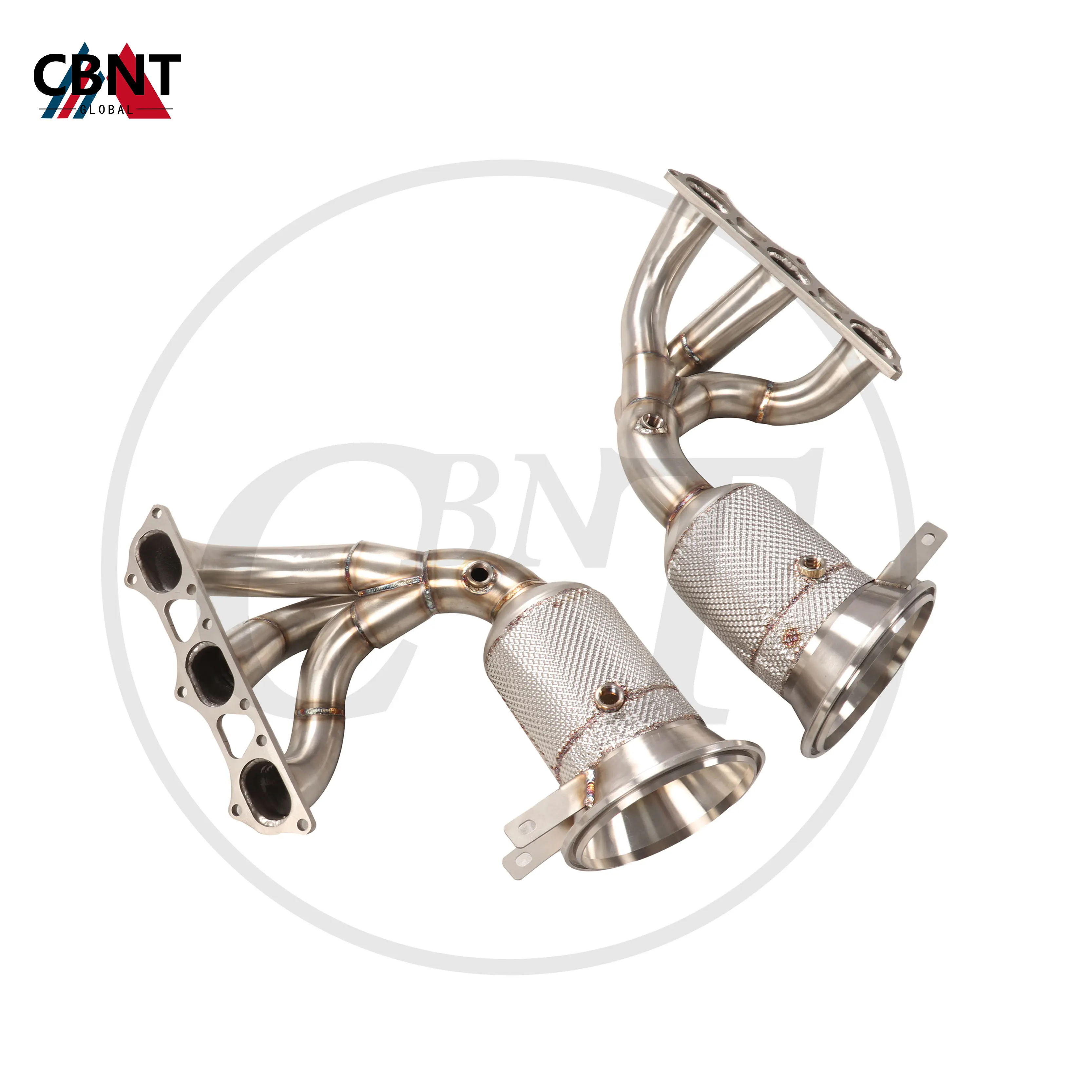 

CBNT Exhaust Manifold Header for Porsche 911 992 GT3 Exhaust-pipe with Heat Shield High Performance SS304 Exhaust-system