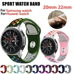 Pulseira de Relógio Pride para Samsung Galaxy, Pro 4, Classic, Active 2, Gear s3, Sport, Air-Hole, 22mm, 20mm, Huawei GT, 2, 3, Pro Strap