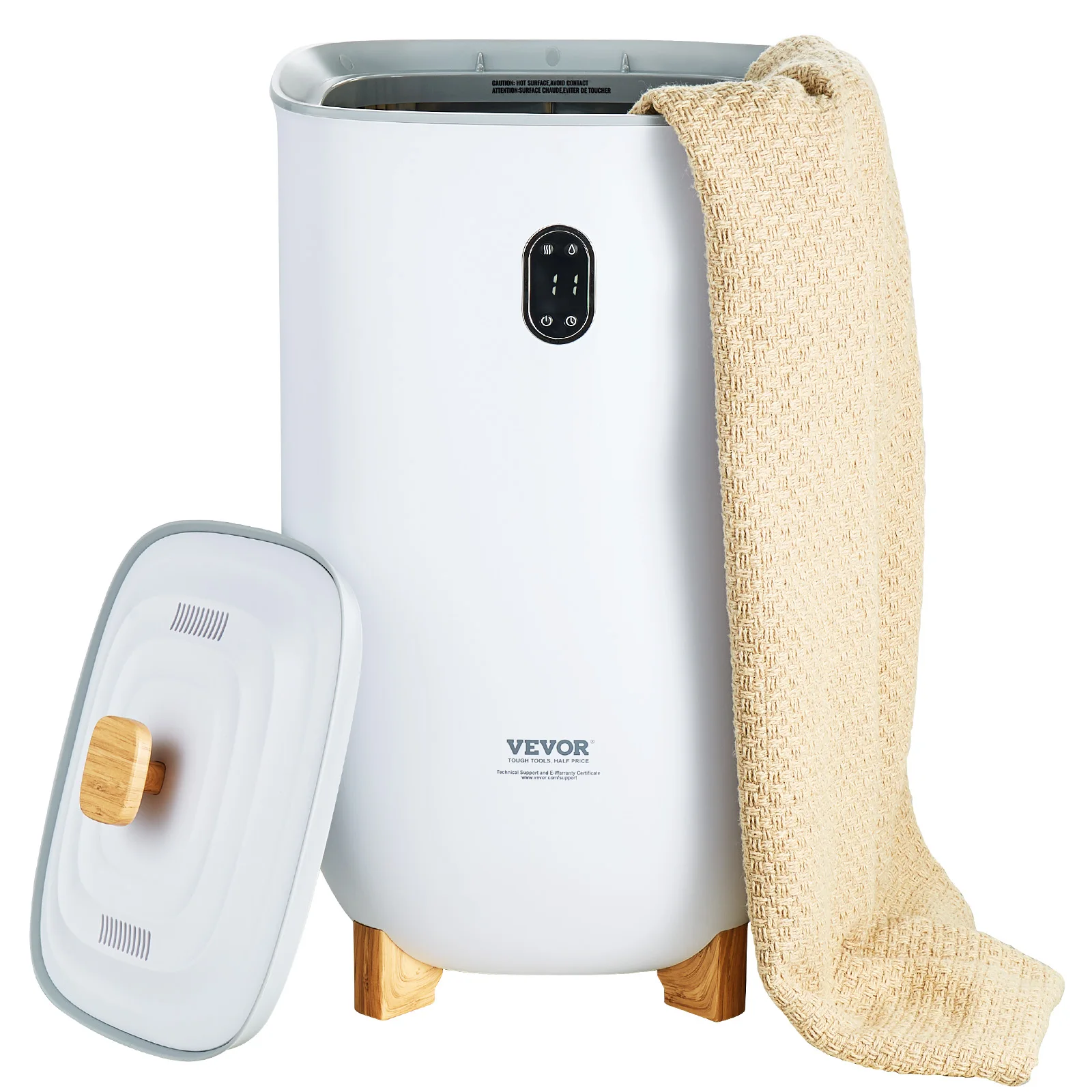 

SucceBuy 35L Towel Warmer Bucket w/ Drying Modes 20-90 Mins Auto Shut off Temperature Setting Blanket Warmer Ideal for SPA Home