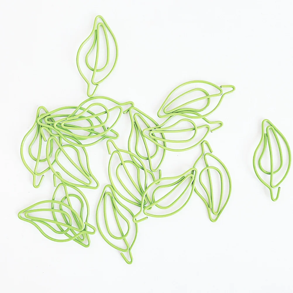 

30Pcs Leaf Paper Clips Small Metal Paperclips Creative Document Clips Office Supplies for Study Work Leaf Paper Clip
