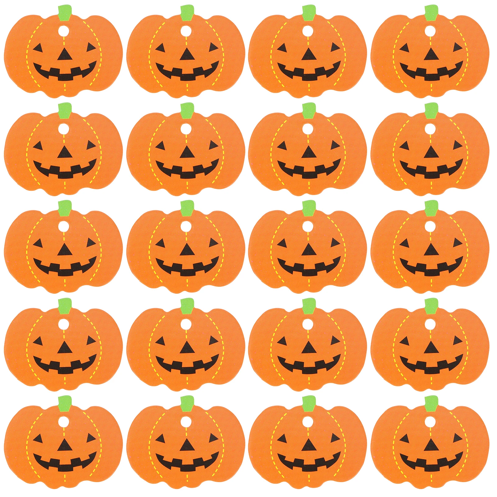 

50 Pcs Pumpkin Gift Tags Thick Card Paper Pre Punch Holes Hanging Decoration Christmas Halloween Thanksgiving DIY Craft Supplies