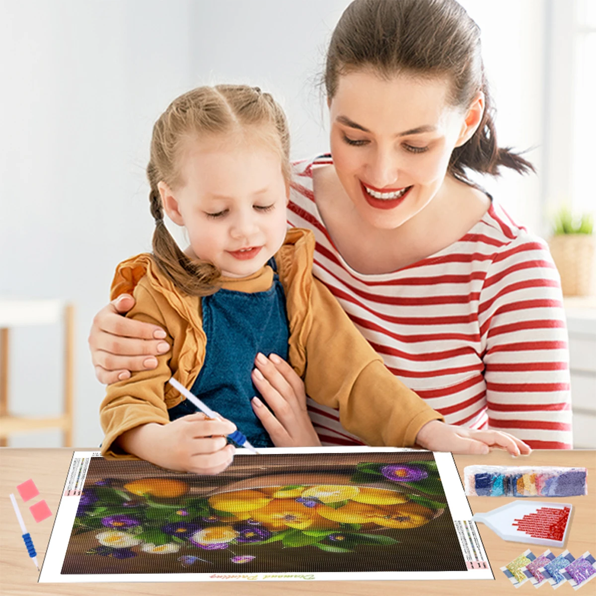 5D DIY Diamond Painting Full Round Square Landscape Grape rhinestones Diamond Embroidery Still life Mosaic Decortion