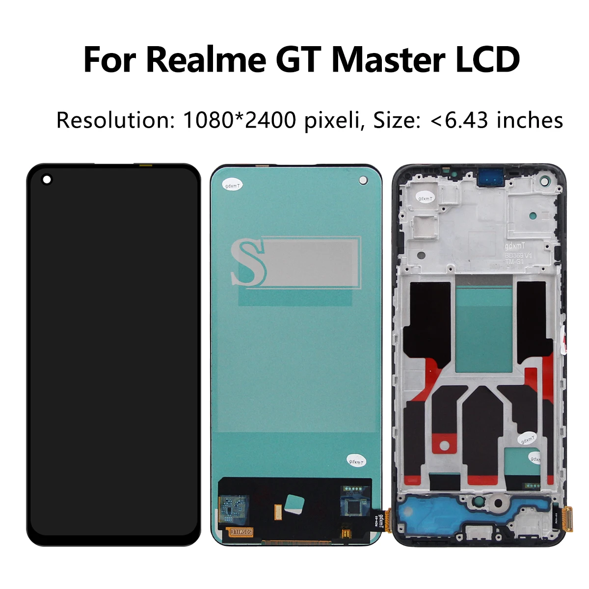 AMOLED For OPPO Realme GT Master For GT Master Edition RMX3363 RMX3360 LCD Display Touch Screen Digitizer Assembly Replacement