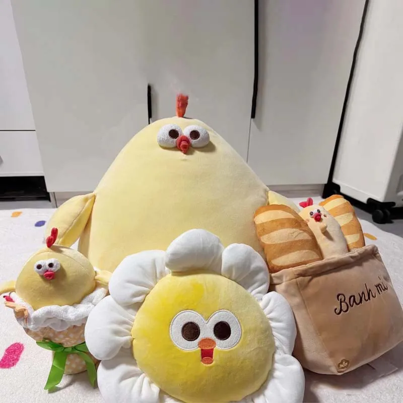 Miniso Dundun Chicken Series Doll French Holiday Toy Ornament Cute Cartoon Children'S Model Peripheral Christmas Gift