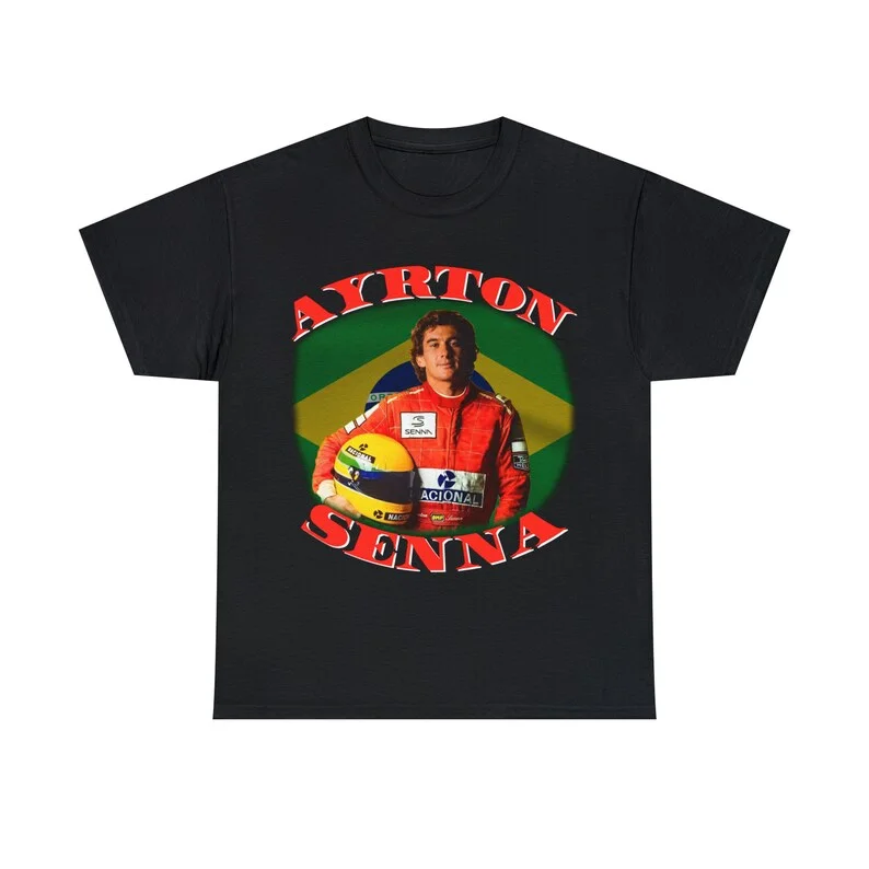 Ayrton Senna Lewis Hamilton Worn Style Formula One Racing Vintage 90s Bootleg Unisex T-Shirt, Racing Grand Prix F1 Tee